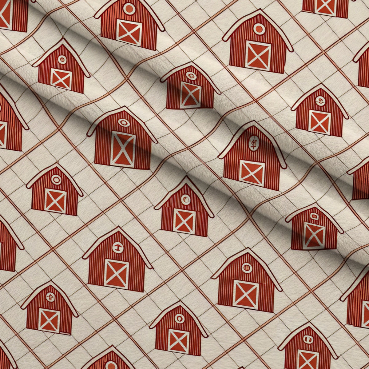 Barnyard Blooms Pattern 6 Minky Fabric — plush minky folded close-up preview (mv-minky-v1:lying)