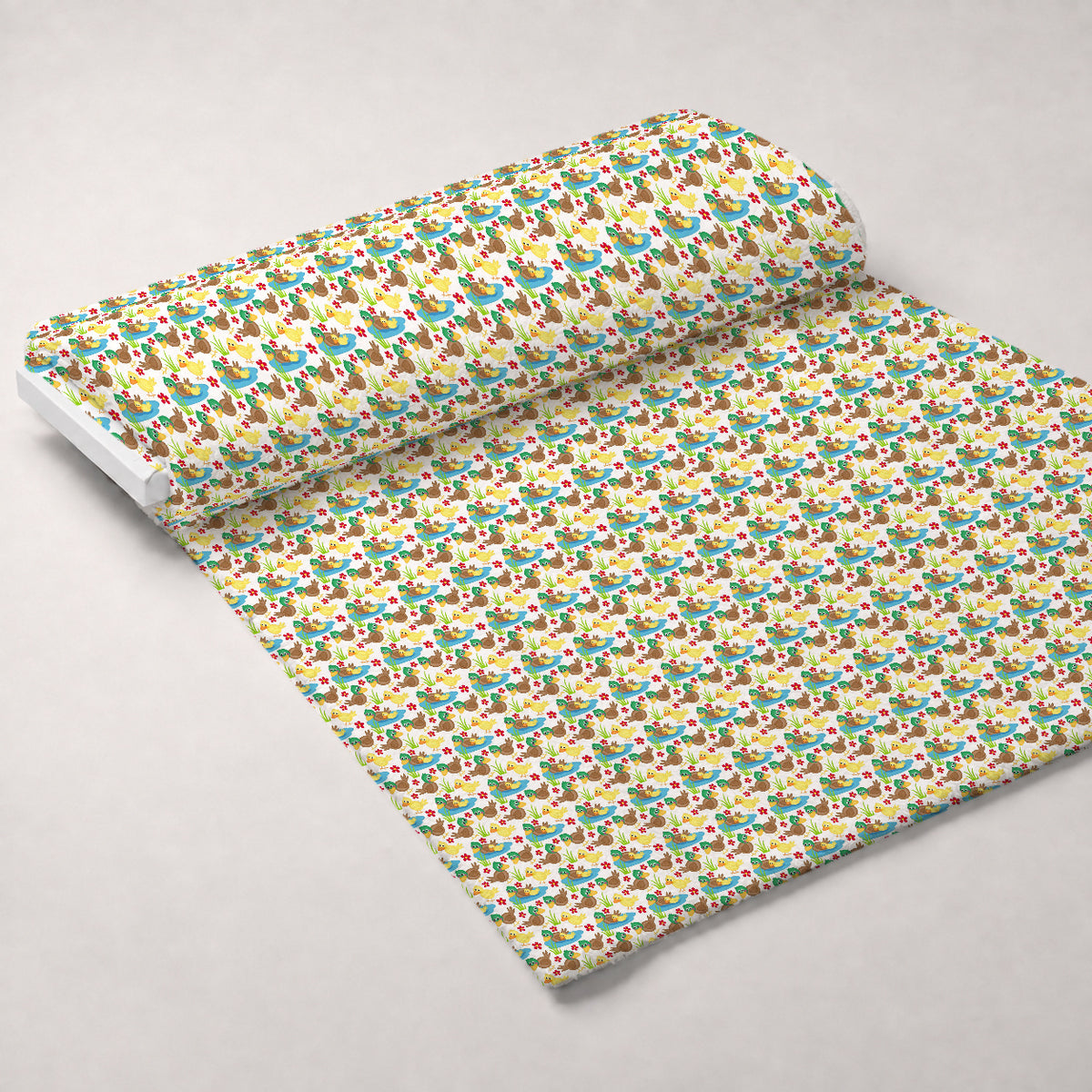 Barnyard Buddies Pattern 11 Minky Fabric — plush minky unrolled bolt preview (mv-minky-v1:bolt)