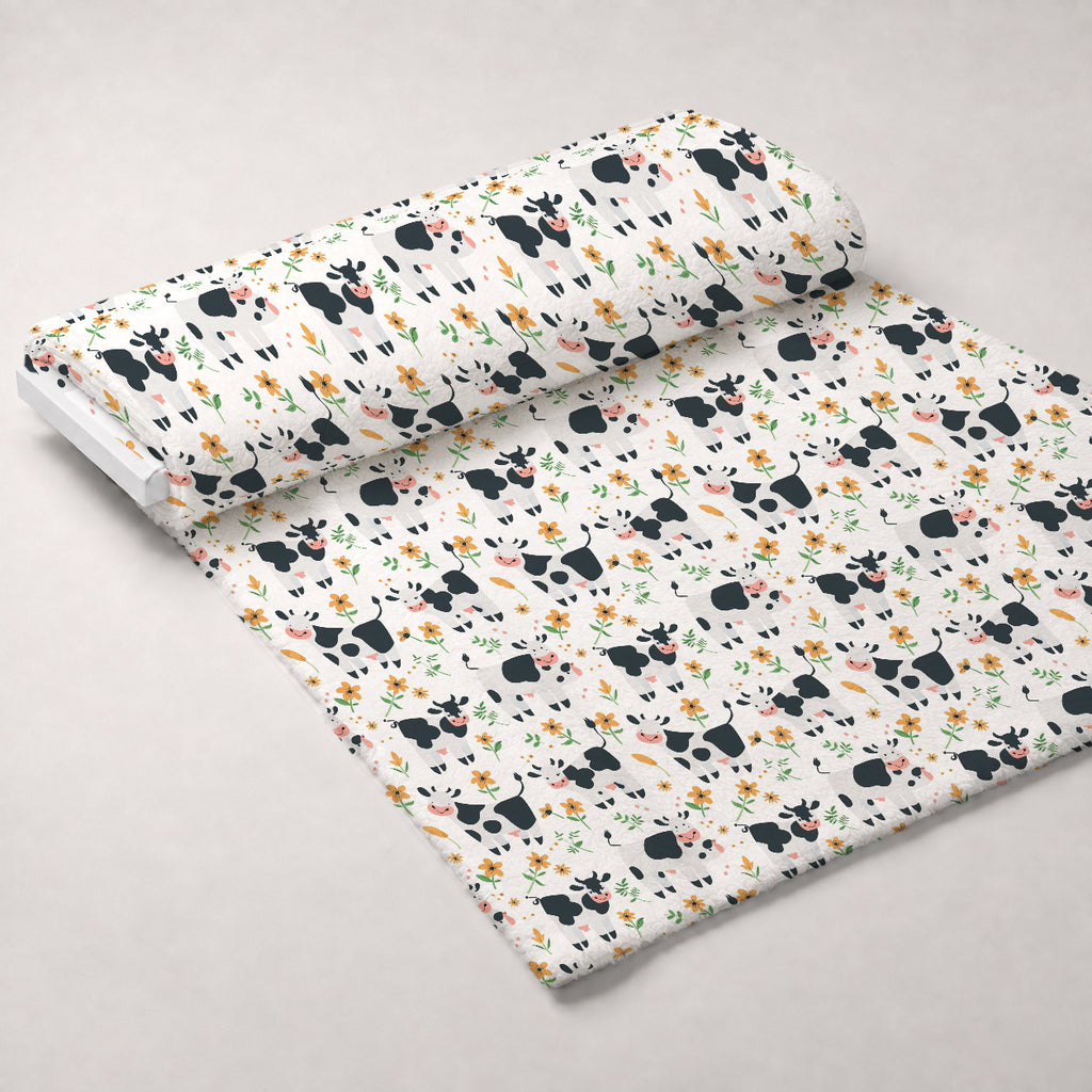 Barnyard Friends Pattern 1 Minky Fabric — plush minky unrolled bolt preview (mv-minky-v1:bolt)
