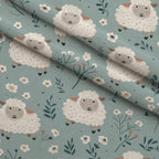 Barnyard Friends Pattern 10 Minky Fabric — plush minky folded close-up preview (mv-minky-v1:lying)