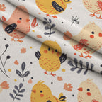 Barnyard Friends Pattern 18 Minky Fabric — plush minky folded close-up preview (mv-minky-v1:lying)