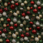 Baubles and Boughs Pattern 10 Minky Fabric — plush minky folded close-up preview (mv-minky-v1:lying)