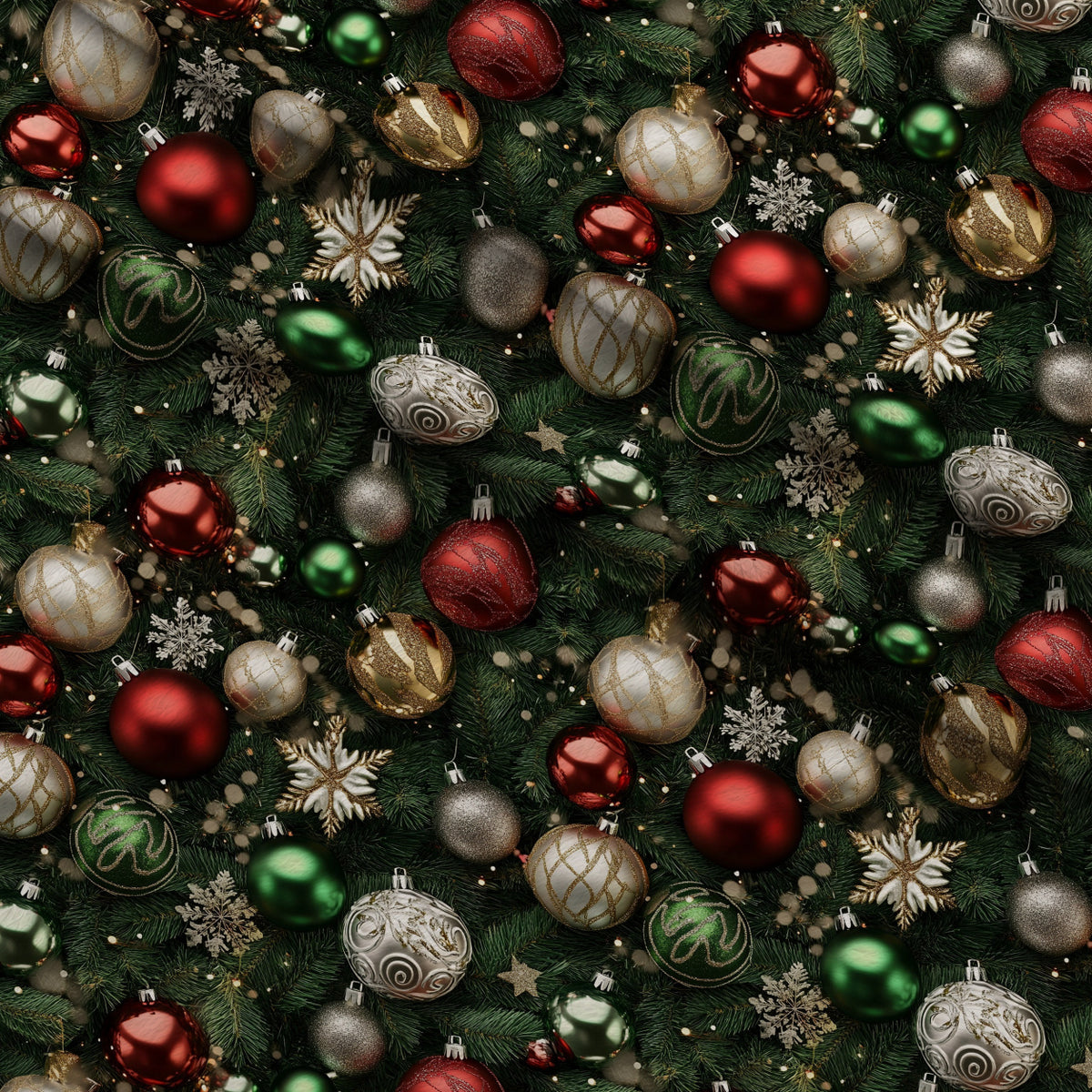 Baubles and Boughs Pattern 13 Minky Fabric — plush minky folded close-up preview (mv-minky-v1:lying)