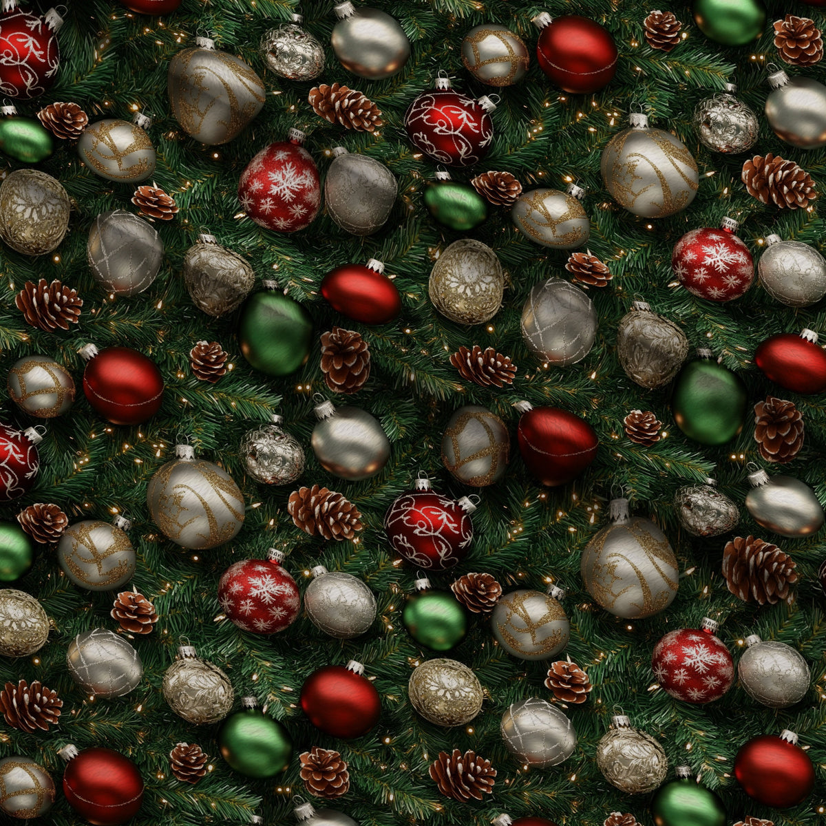 Baubles and Boughs Pattern 6 Minky Fabric — plush minky folded close-up preview (mv-minky-v1:lying)