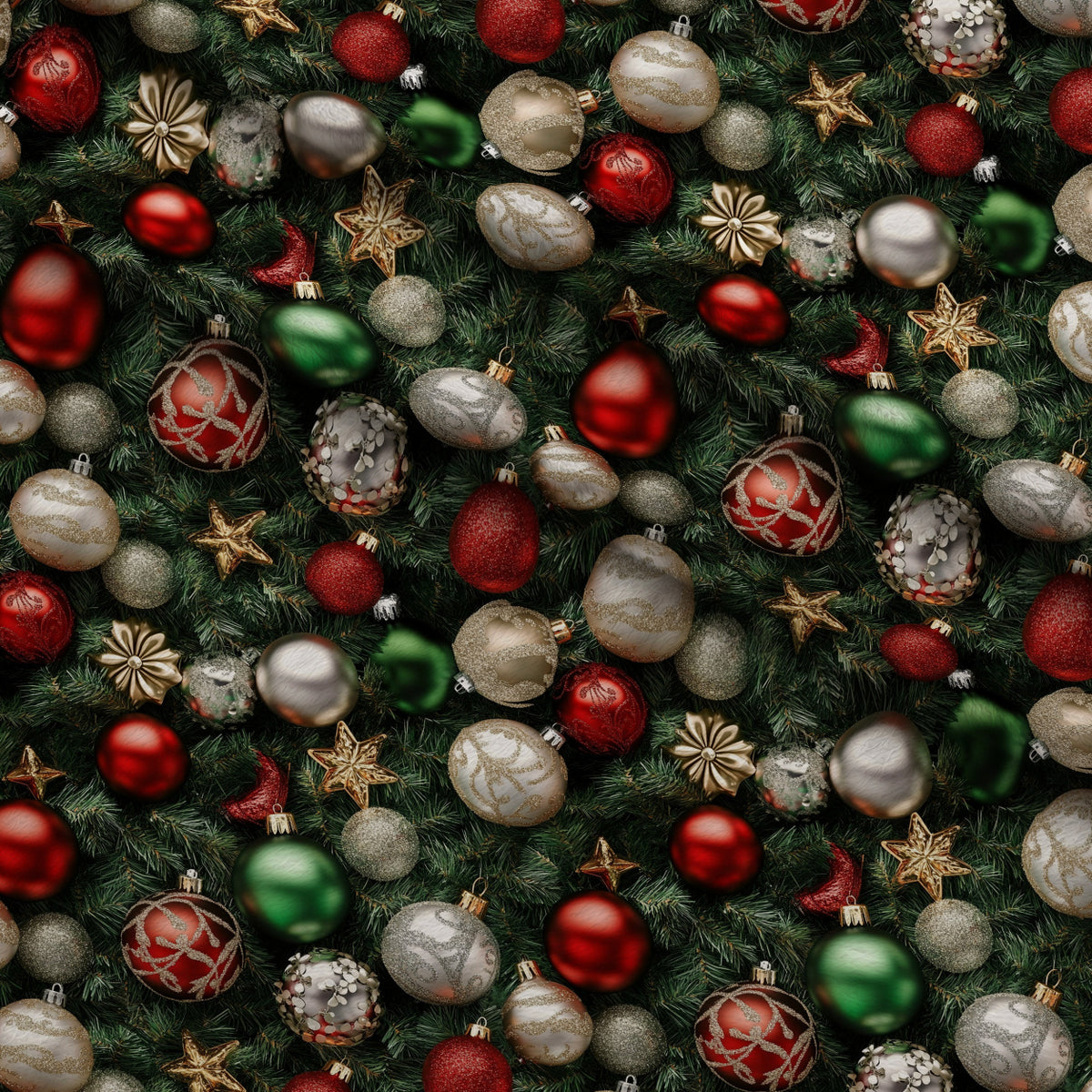 Baubles and Boughs Pattern 8 Minky Fabric — plush minky folded close-up preview (mv-minky-v1:lying)