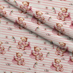 Beary Sweet Party Pattern 3 Minky Fabric — plush minky folded close-up preview (mv-minky-v1:lying)