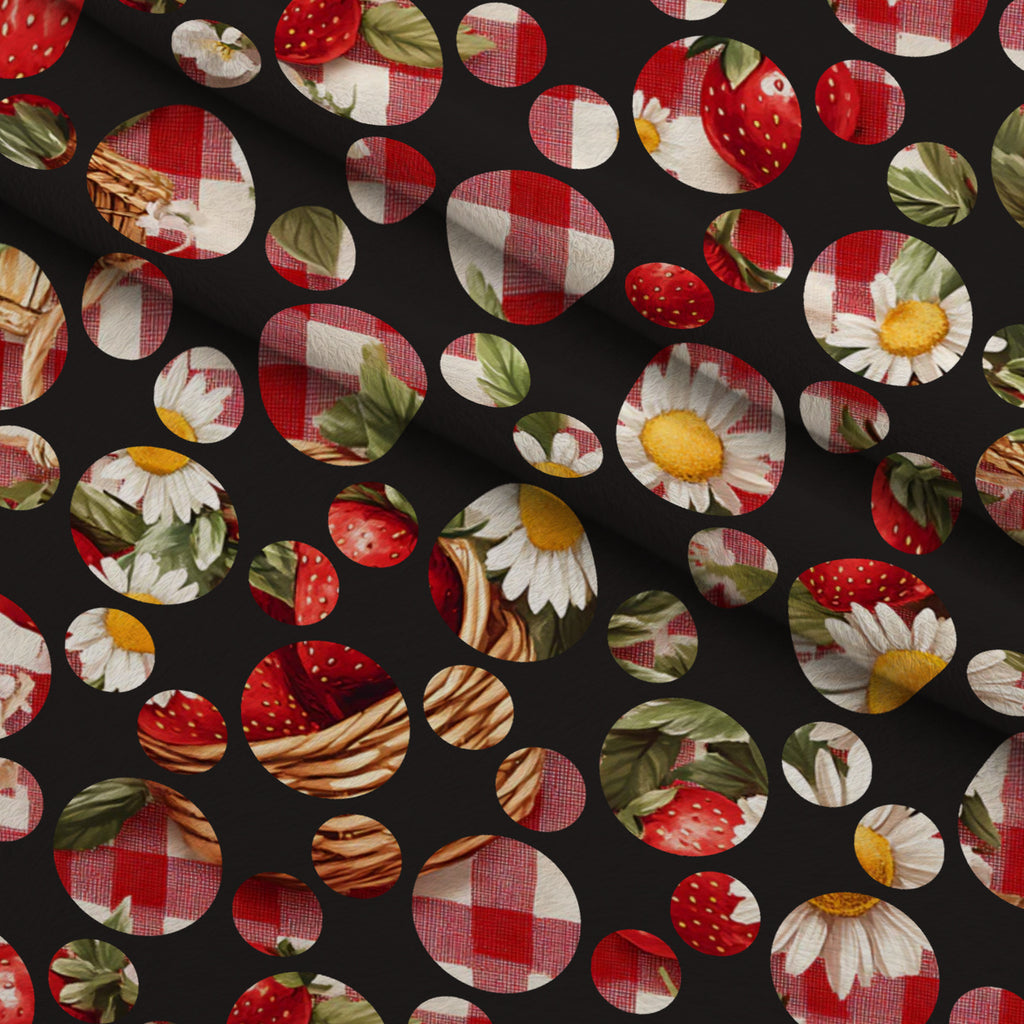 Berry Basket Charm Pattern 31 Minky Fabric — plush minky folded close-up preview (mv-minky-v1:lying)