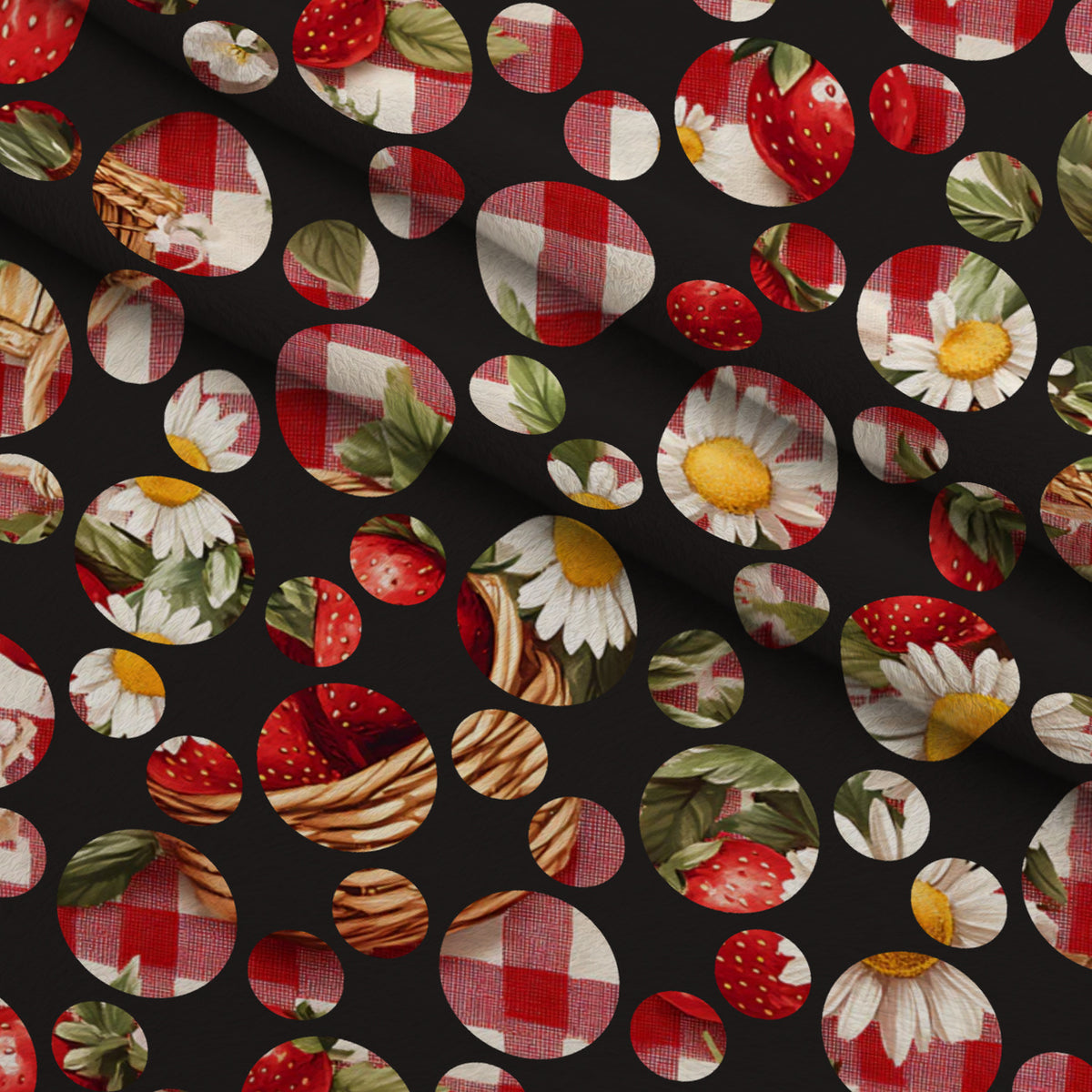 Berry Basket Charm Pattern 31 Minky Fabric — plush minky folded close-up preview (mv-minky-v1:lying)