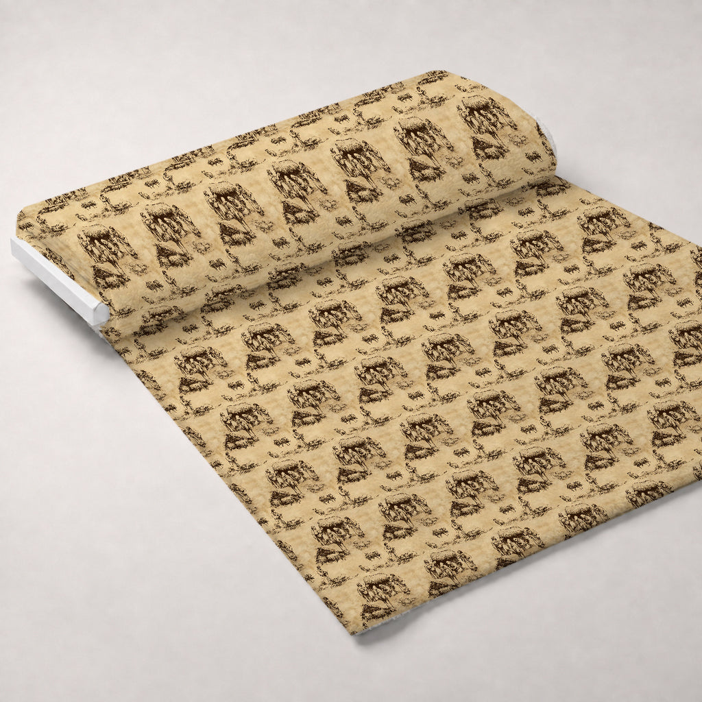 Bethlehem Toile Pattern 9 Minky Fabric — plush minky unrolled bolt preview (mv-minky-v1:bolt)