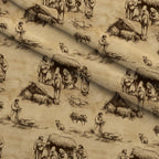 Bethlehem Toile Pattern 9 Minky Fabric — plush minky folded close-up preview (mv-minky-v1:lying)