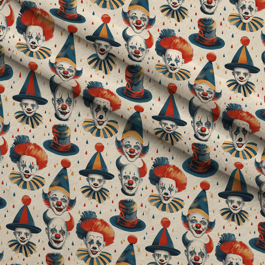 Big Top Jesters Pattern 7 Minky Fabric — plush minky folded close-up preview (mv-minky-v1:lying)