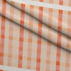 Bloom Time Blush Peach Check Minky Fabric — plush minky folded close-up preview (mv-minky-v1:lying)