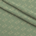 Bloom Time Leaves Pattern 2 Minky Fabric — plush minky folded close-up preview (mv-minky-v1:lying)