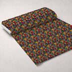 Blooming Library Pattern 12 Minky Fabric — plush minky unrolled bolt preview (mv-minky-v1:bolt)