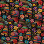 Blooming Library Pattern 6 Minky Fabric — plush minky folded close-up preview (mv-minky-v1:lying)