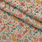 Blossom Buddies Pattern 6 Minky Fabric — plush minky folded close-up preview (mv-minky-v1:lying)