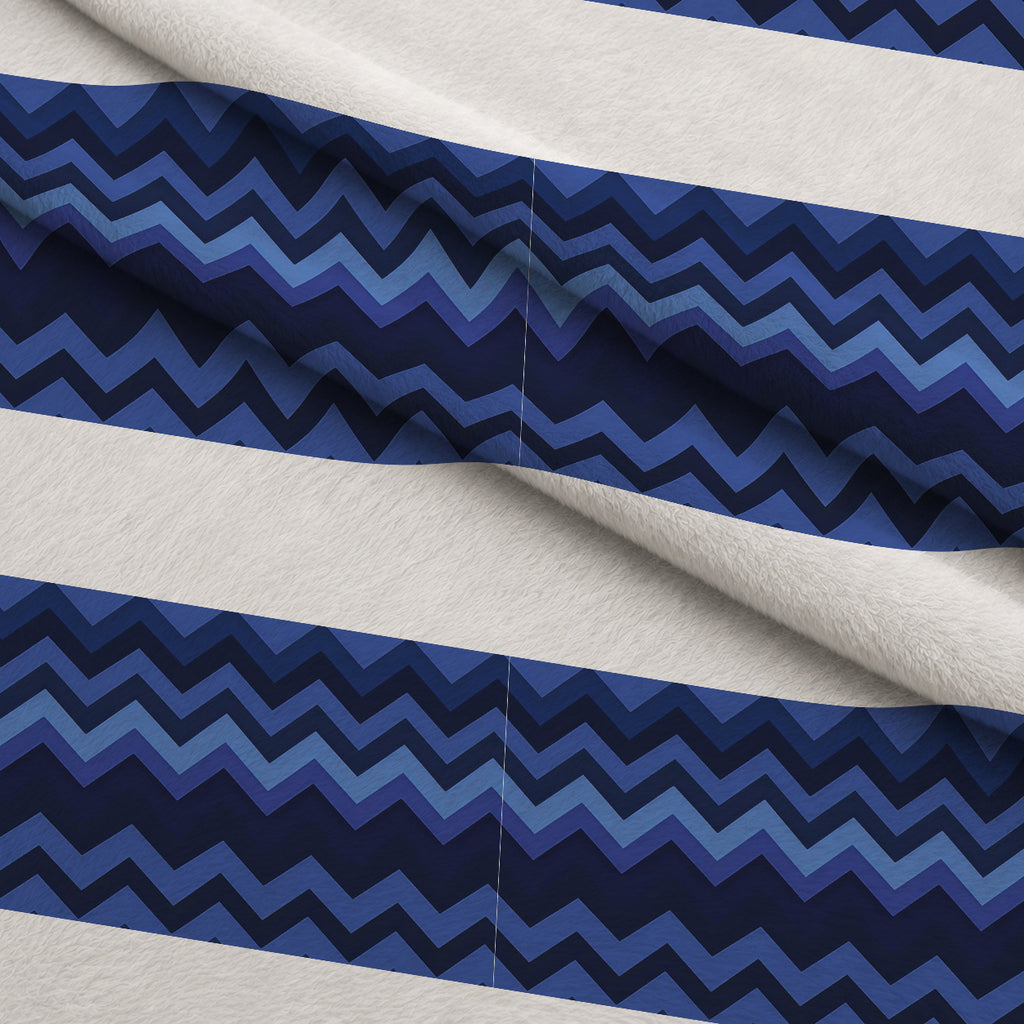 Blue Chevron Pattern 1 Minky Fabric — plush minky folded close-up preview (mv-minky-v1:lying)