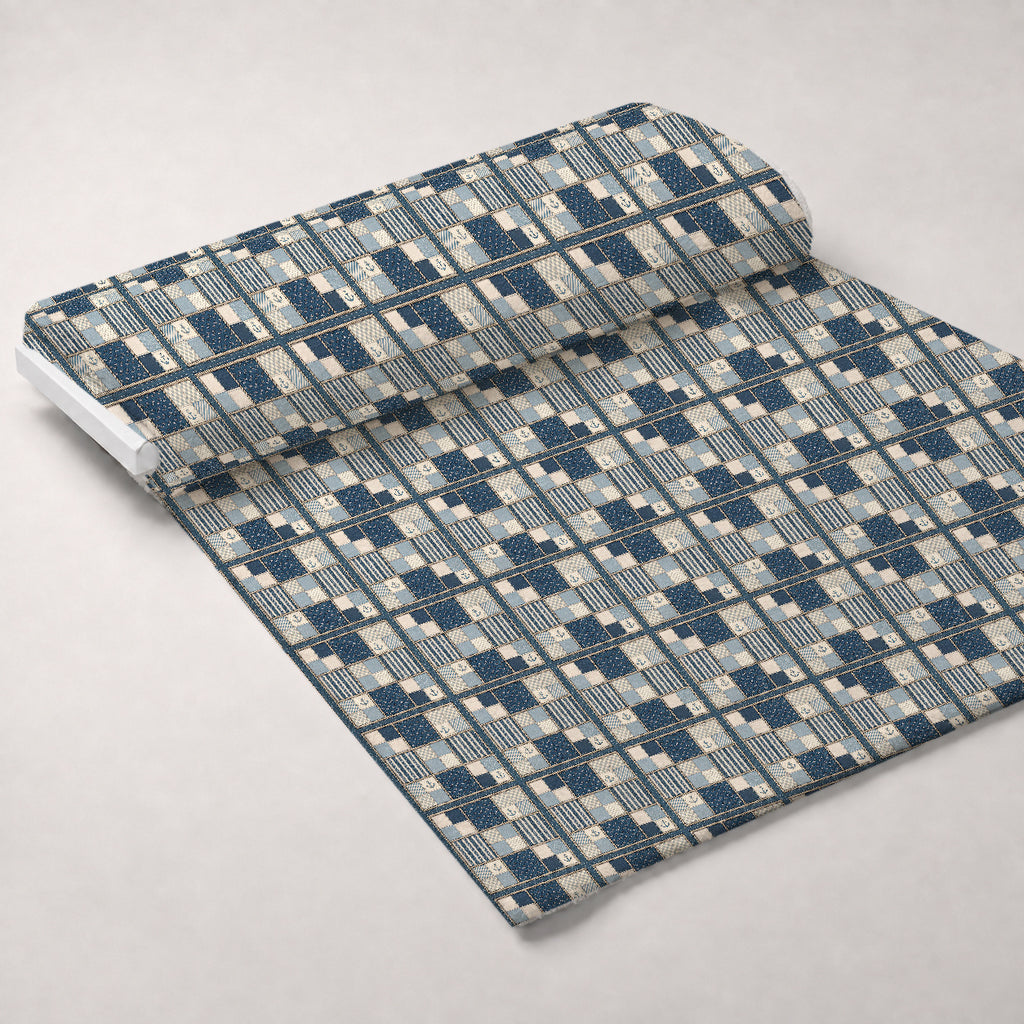 Blue Ribbon Homestead Pattern 10 Minky Fabric — plush minky unrolled bolt preview (mv-minky-v1:bolt)