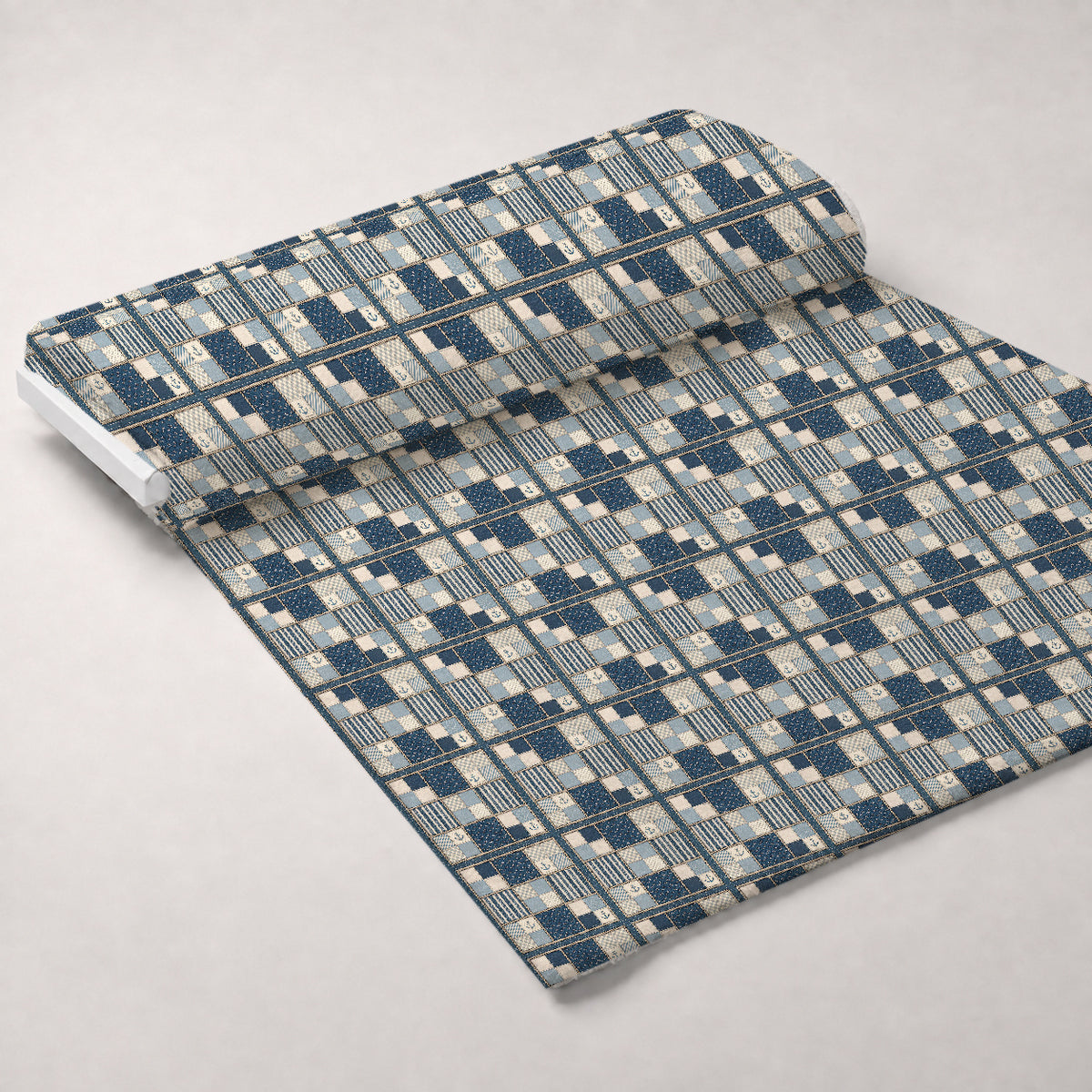 Blue Ribbon Homestead Pattern 10 Minky Fabric — plush minky unrolled bolt preview (mv-minky-v1:bolt)