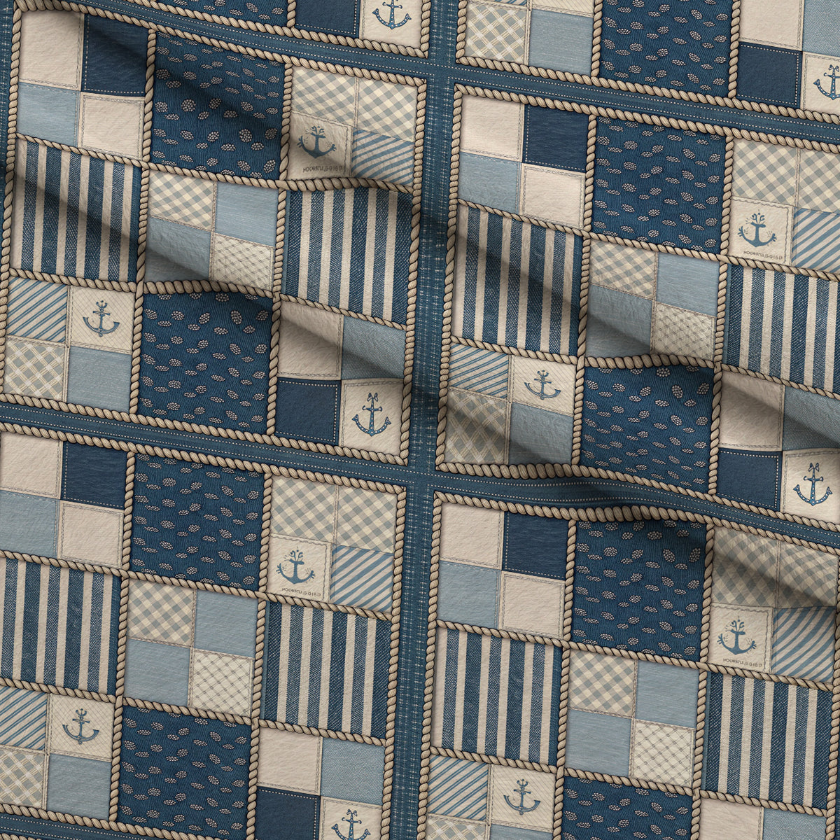 Blue Ribbon Homestead Pattern 10 Minky Fabric — plush minky folded close-up preview (mv-minky-v1:lying)