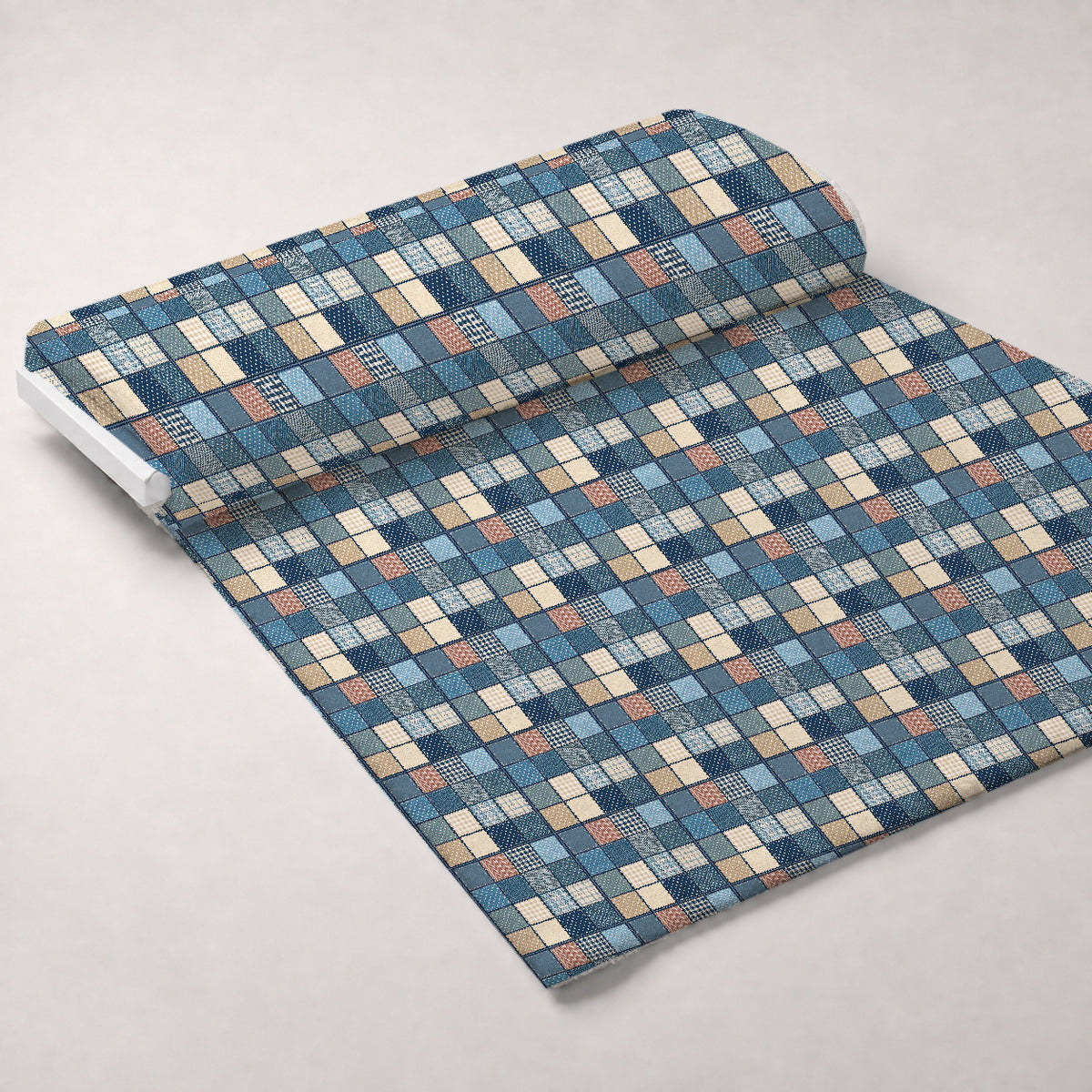Blue Ribbon Homestead Pattern 11 Minky Fabric — plush minky unrolled bolt preview (mv-minky-v1:bolt)