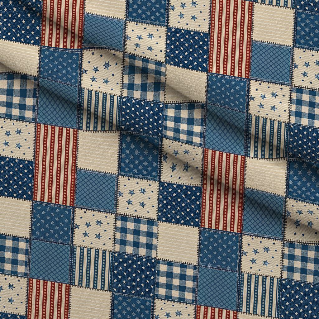 Blue Ribbon Homestead Pattern 12 Minky Fabric — plush minky folded close-up preview (mv-minky-v1:lying)