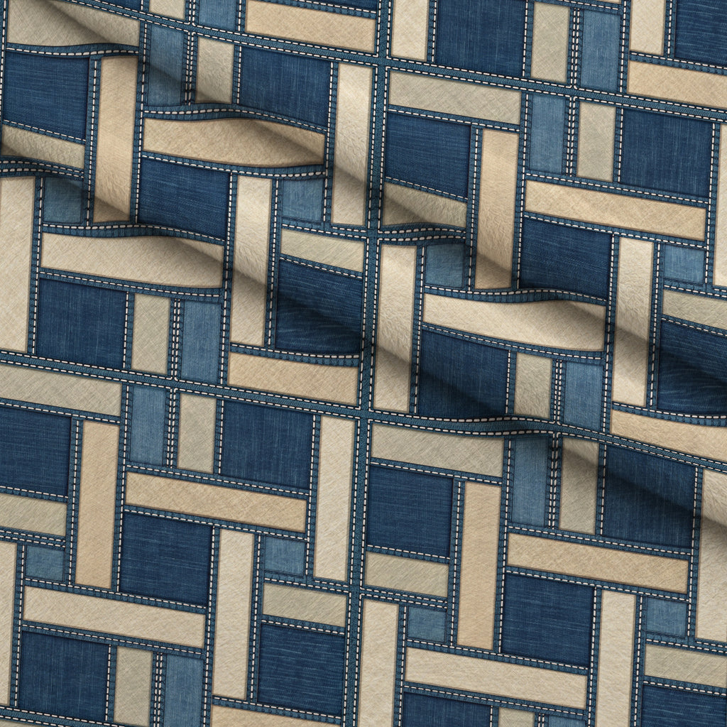 Blue Ribbon Homestead Pattern 13 Minky Fabric — plush minky folded close-up preview (mv-minky-v1:lying)