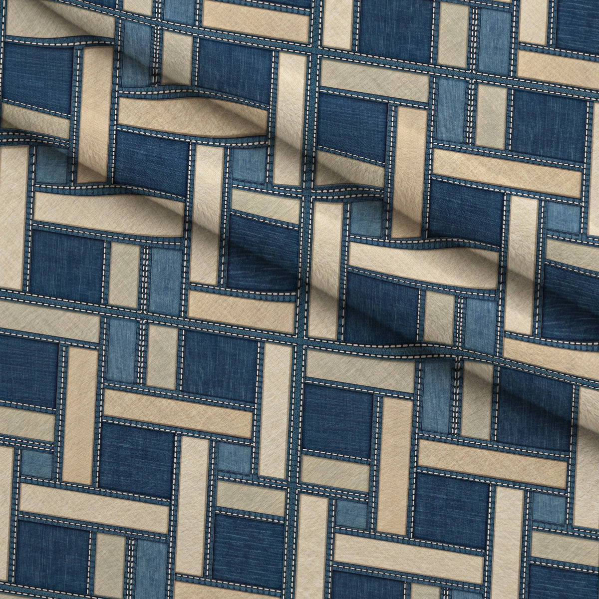 Blue Ribbon Homestead Pattern 13 Minky Fabric — plush minky folded close-up preview (mv-minky-v1:lying)