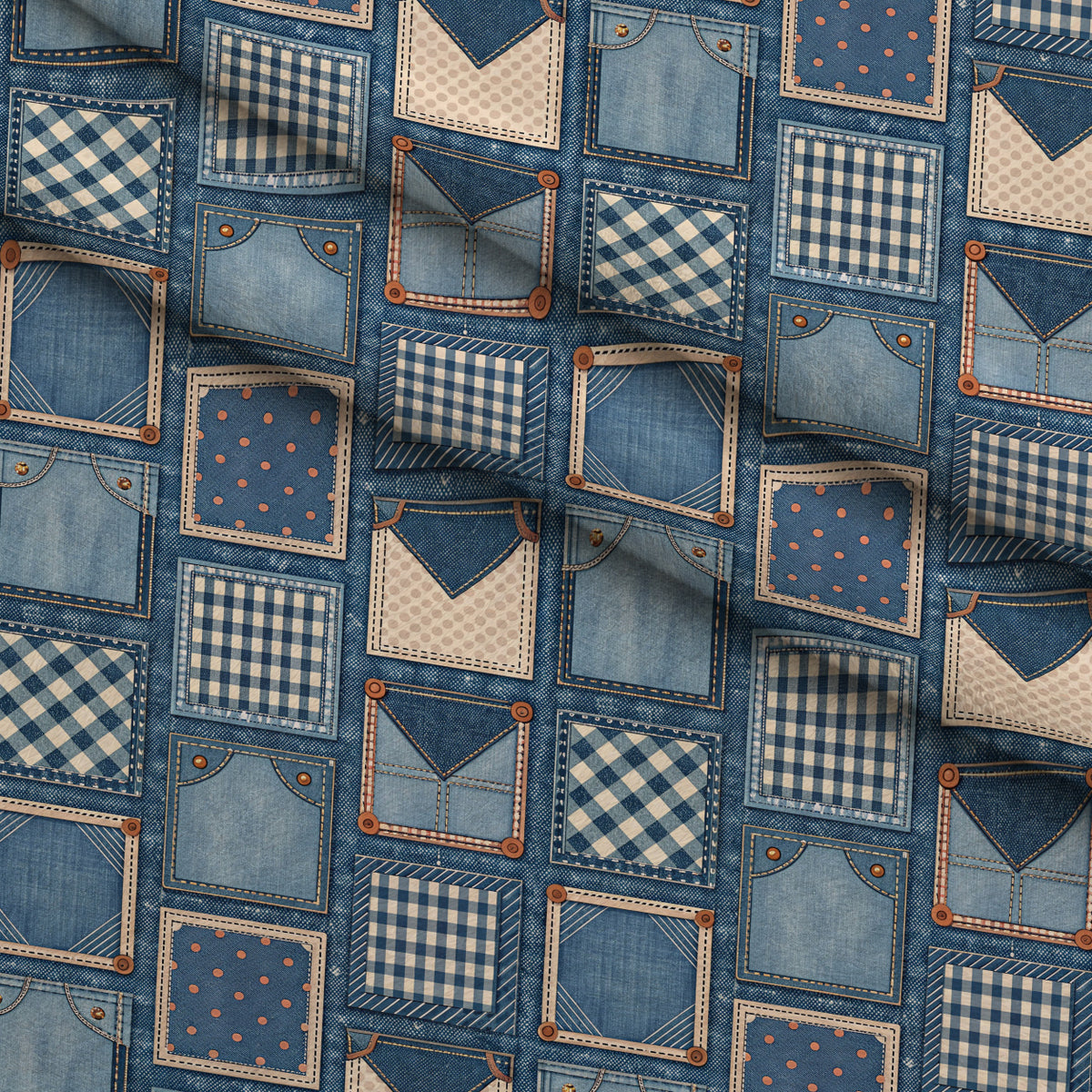 Blue Ribbon Homestead Pattern 3 Minky Fabric — plush minky folded close-up preview (mv-minky-v1:lying)