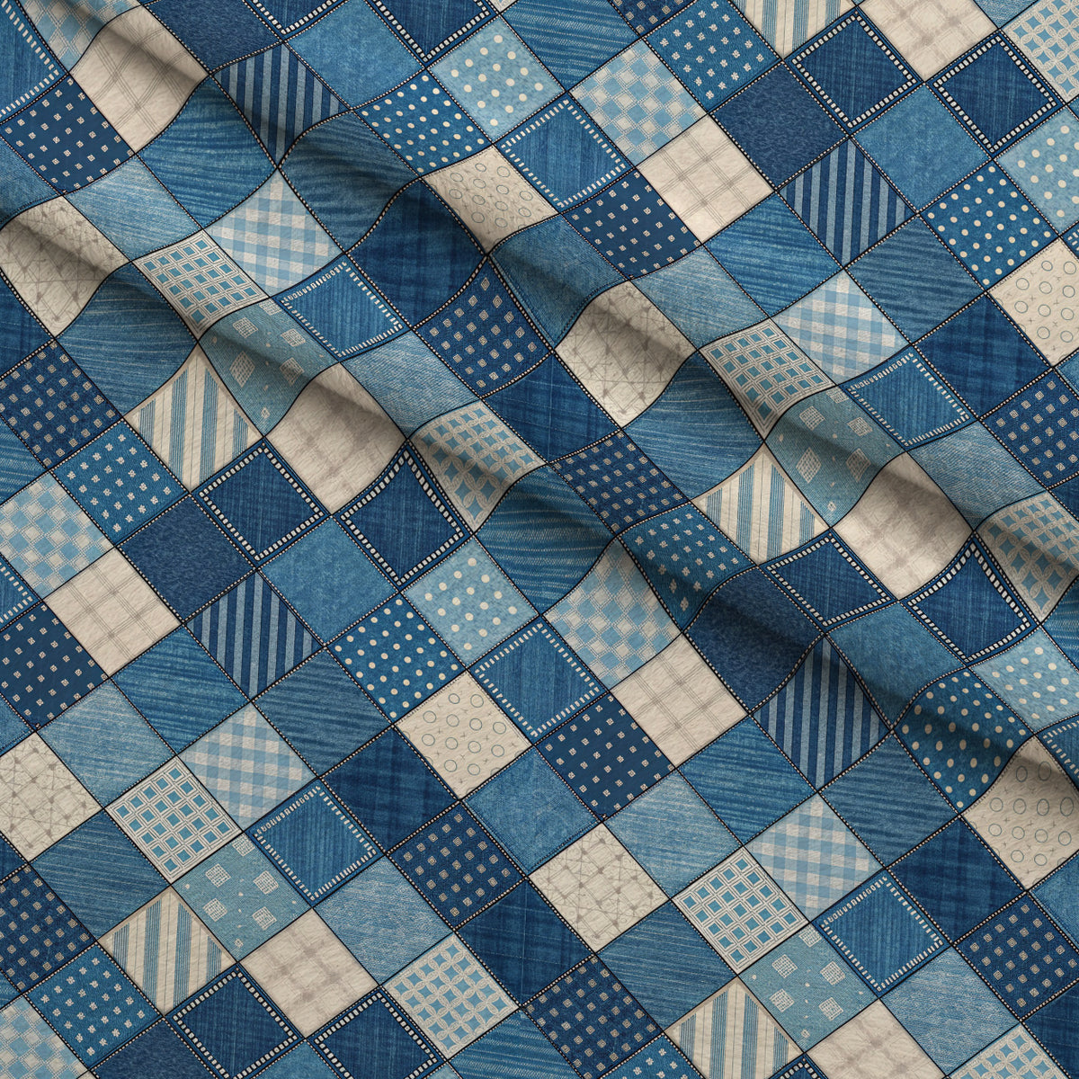 Blue Ribbon Homestead Pattern 5 Minky Fabric — plush minky folded close-up preview (mv-minky-v1:lying)