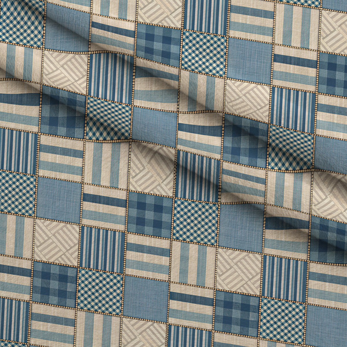 Blue Ribbon Homestead Pattern 7 Minky Fabric — plush minky folded close-up preview (mv-minky-v1:lying)