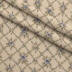 Blue Rose Heirloom Pattern 1 Minky Fabric — plush minky folded close-up preview (mv-minky-v1:lying)