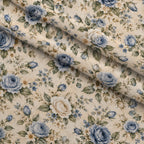 Blue Rose Heirloom Pattern 10 Minky Fabric — plush minky folded close-up preview (mv-minky-v1:lying)