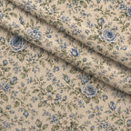 Blue Rose Heirloom Pattern 3 Minky Fabric — plush minky folded close-up preview (mv-minky-v1:lying)