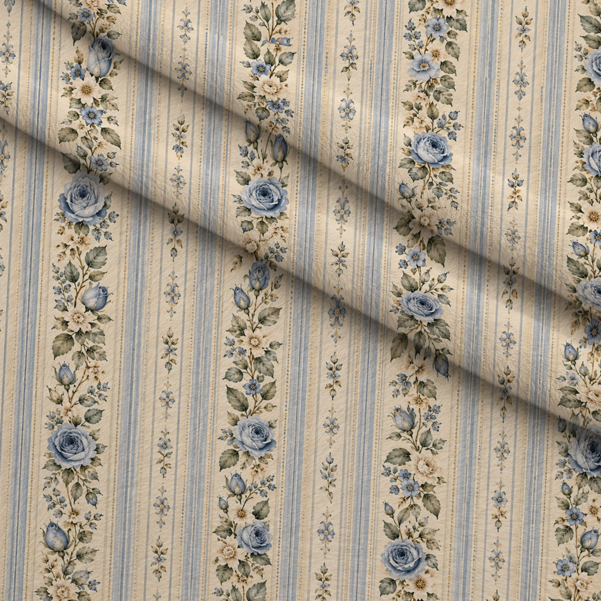 Blue Rose Heirloom Pattern 7 Minky Fabric — plush minky folded close-up preview (mv-minky-v1:lying)