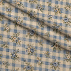 Blue Rose Heirloom Pattern 8 Minky Fabric — plush minky folded close-up preview (mv-minky-v1:lying)