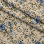 Blue Rose Heirloom Pattern 9 Minky Fabric — plush minky folded close-up preview (mv-minky-v1:lying)