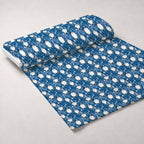 Blue Winter Gnomes Minky Fabric — plush minky unrolled bolt preview (mv-minky-v1:bolt)