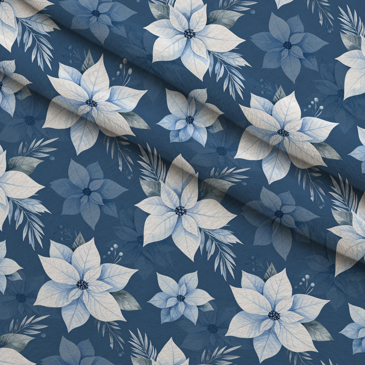 Blueberry Pine Prelude Pattern 1 Minky Fabric — plush minky folded close-up preview (mv-minky-v1:lying)