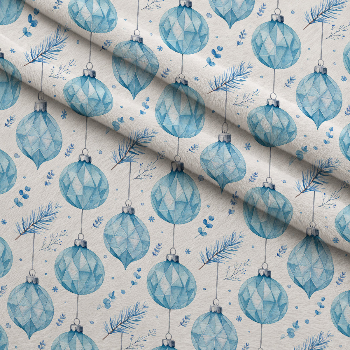 Blueberry Pine Prelude Pattern 15 Minky Fabric — plush minky folded close-up preview (mv-minky-v1:lying)