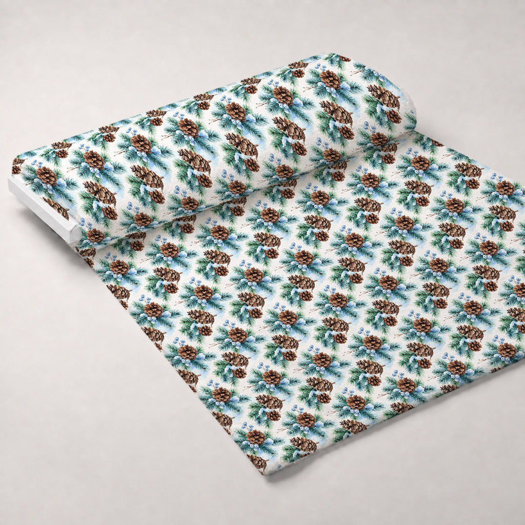 Blueberry Pine Prelude Pattern 17 Minky Fabric — plush minky unrolled bolt preview (mv-minky-v1:bolt)