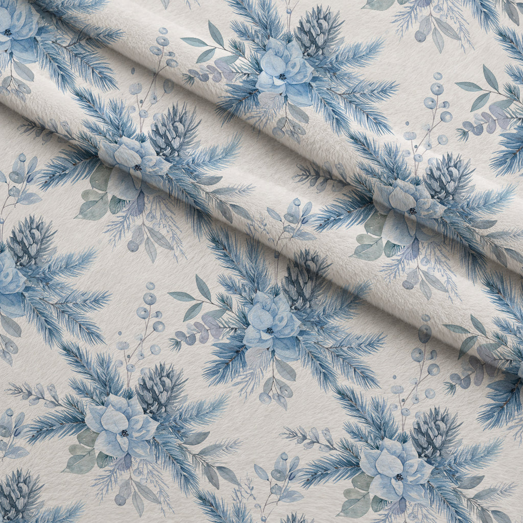 Blueberry Pine Prelude Pattern 2 Minky Fabric — plush minky folded close-up preview (mv-minky-v1:lying)