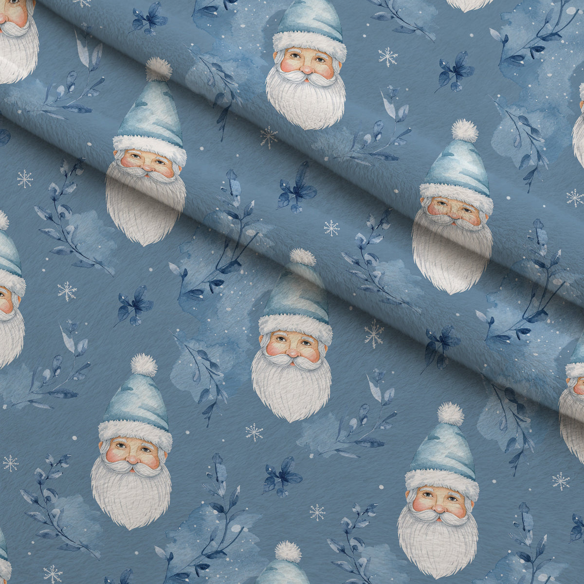 Blueberry Pine Prelude Pattern 21 Minky Fabric — plush minky folded close-up preview (mv-minky-v1:lying)