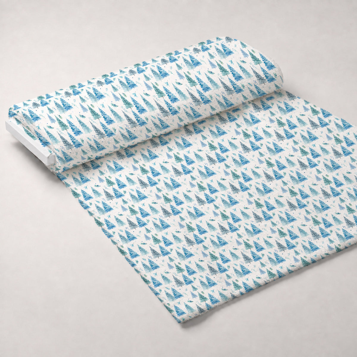 Blueberry Pine Prelude Pattern 22 Minky Fabric — plush minky unrolled bolt preview (mv-minky-v1:bolt)