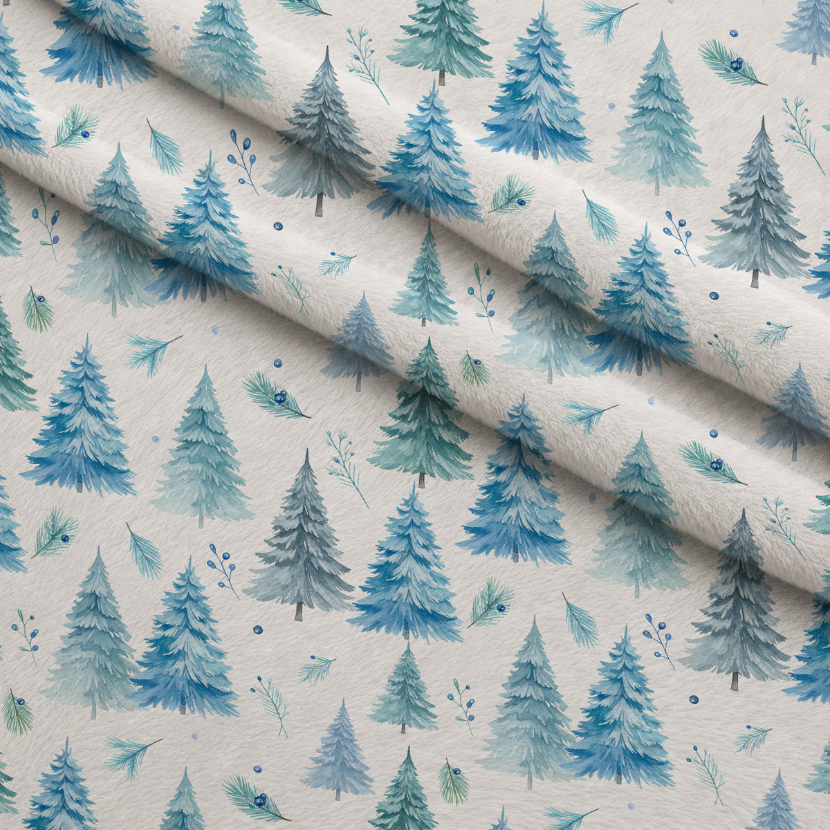 Blueberry Pine Prelude Pattern 22 Minky Fabric — plush minky folded close-up preview (mv-minky-v1:lying)
