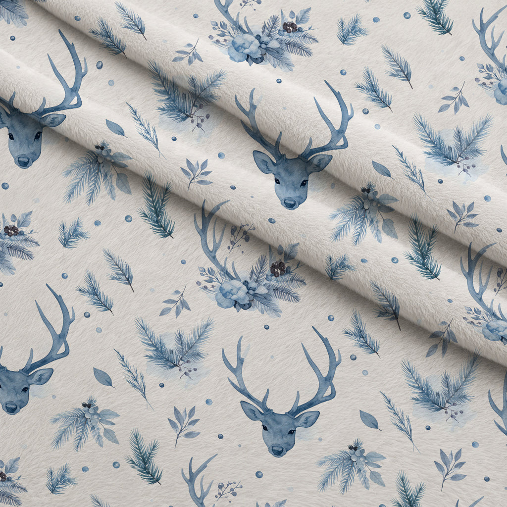 Blueberry Pine Prelude Pattern 24 Minky Fabric — plush minky folded close-up preview (mv-minky-v1:lying)