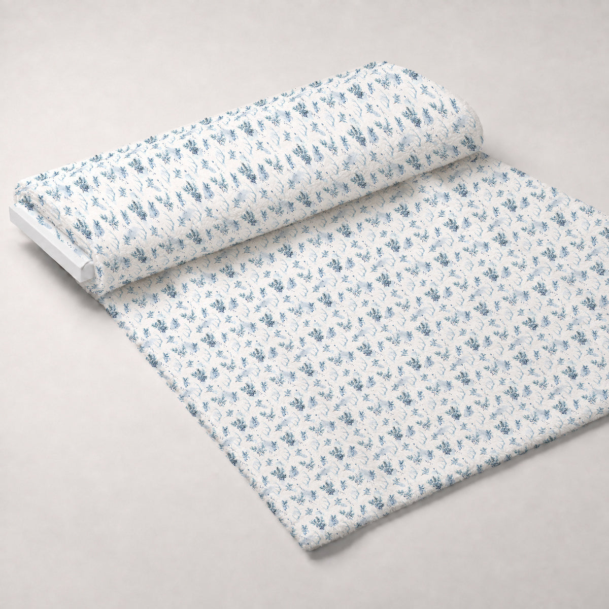 Blueberry Pine Prelude Pattern 25 Minky Fabric — plush minky unrolled bolt preview (mv-minky-v1:bolt)
