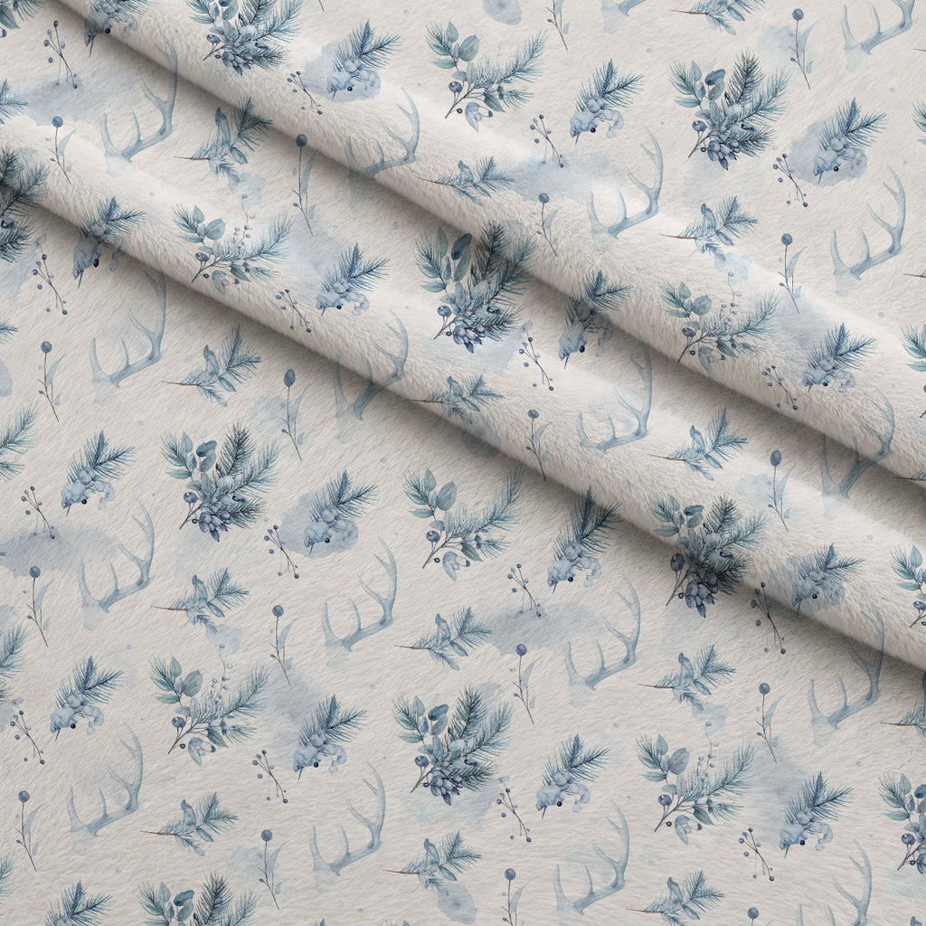 Blueberry Pine Prelude Pattern 25 Minky Fabric — plush minky folded close-up preview (mv-minky-v1:lying)