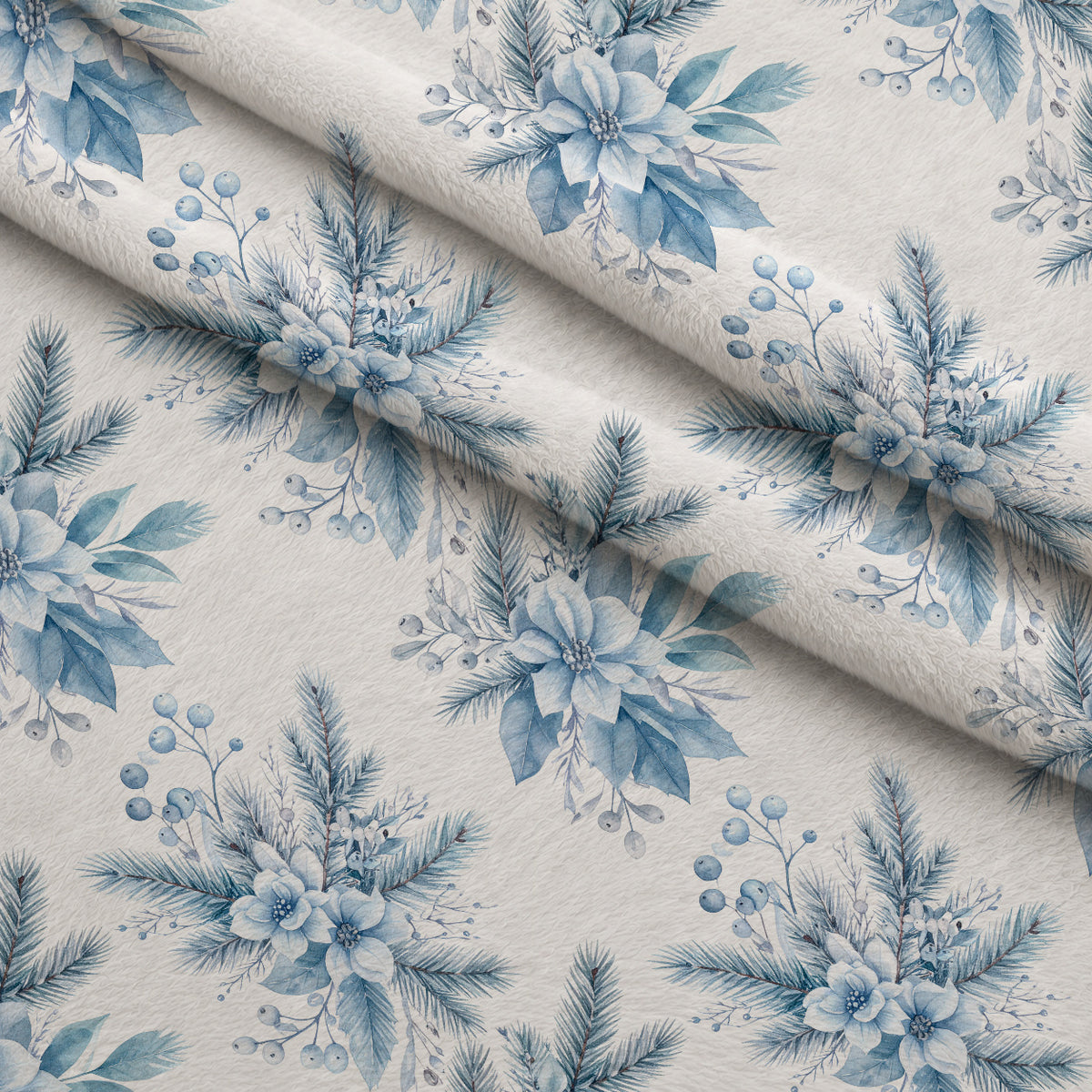 Blueberry Pine Prelude Pattern 3 Minky Fabric — plush minky folded close-up preview (mv-minky-v1:lying)