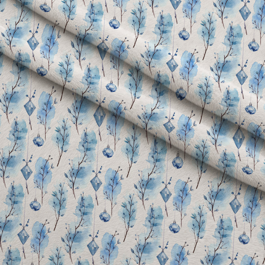 Blueberry Pine Prelude Pattern 4 Minky Fabric — plush minky folded close-up preview (mv-minky-v1:lying)